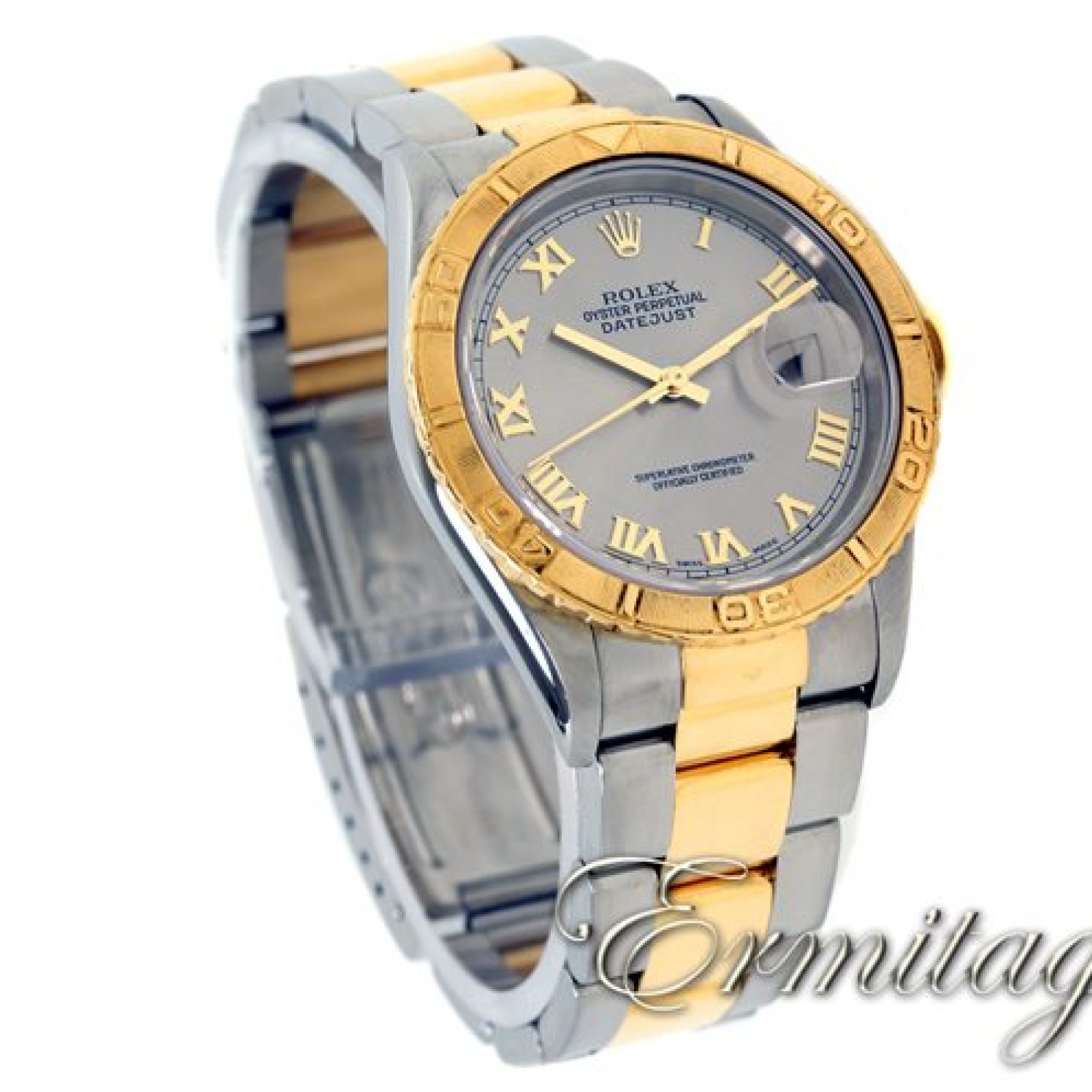 Pre-Owned Rolex Datejust Turn-O-Graph 16263 Gold & Steel